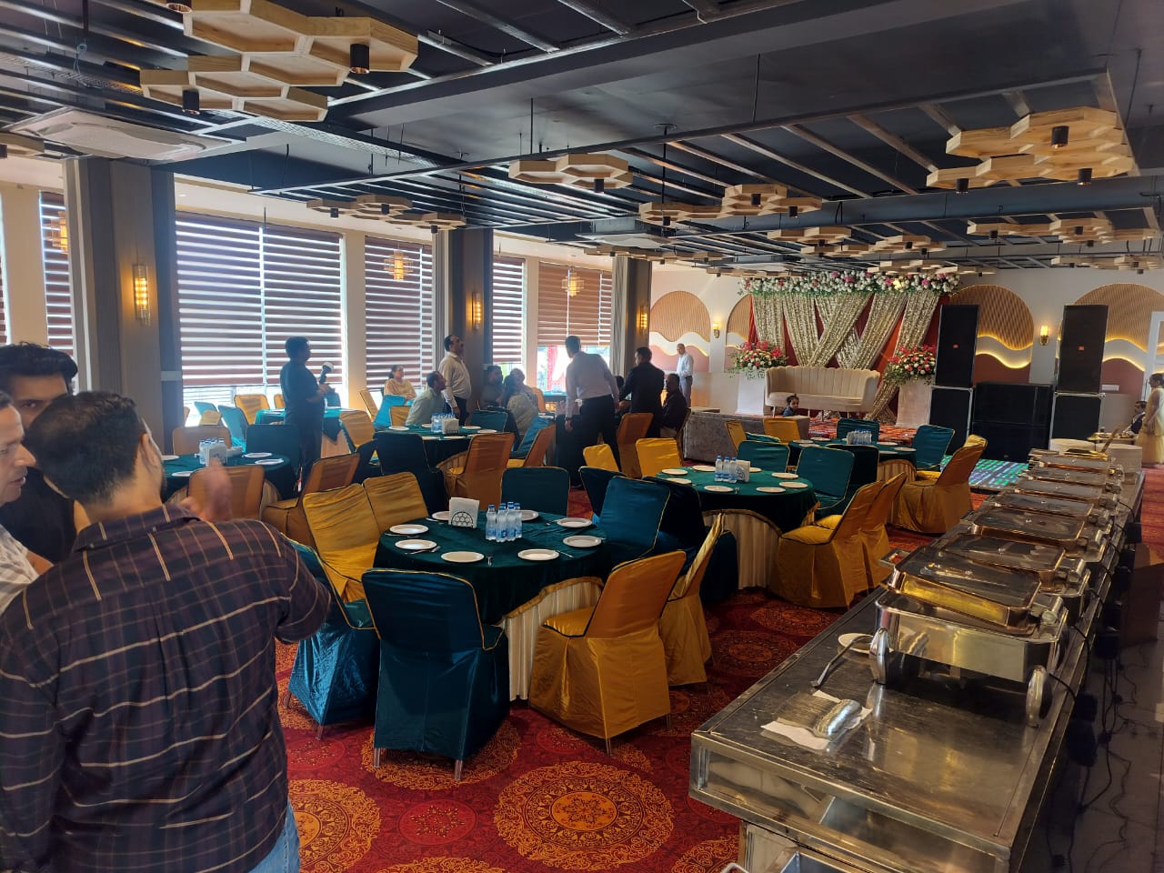 Grand banquet hall at Vani Hotels in Una Himachal Pradesh
