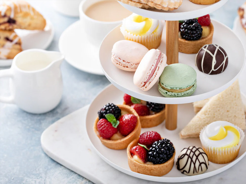 Delicious dessert selection